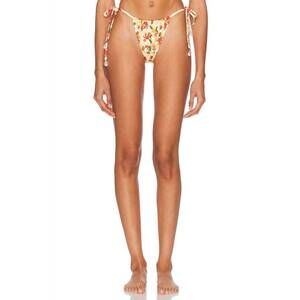 NEW LA PORTE kourtney tie side bikini bottom in italian orange